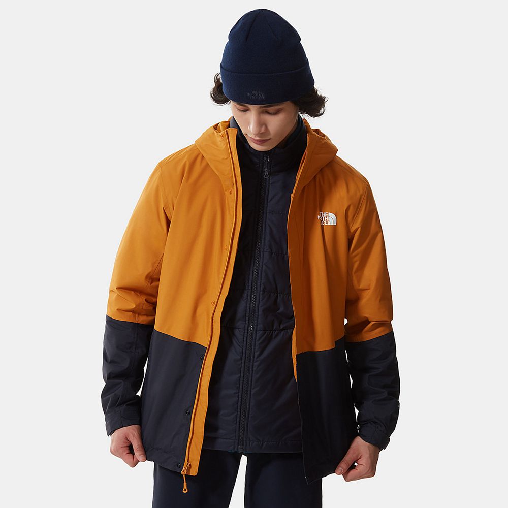 The North Face 3-In-1 Jackets Mens Australia - The North Face New Synthetic Triclimate Yellow / Navy